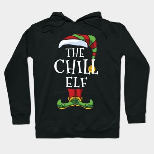 Chill Elf Family Matching Christmas Holiday Group Gift Pajama Chilled Hoodie